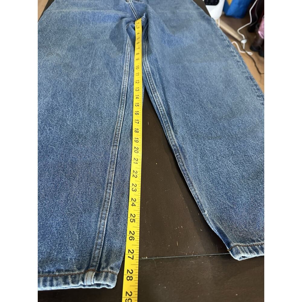 90’s Y2K Idealism Blue Jeans OG Denim Mens Small Baggy Skater Carpenter Sz 32 - Picture 9 of 10